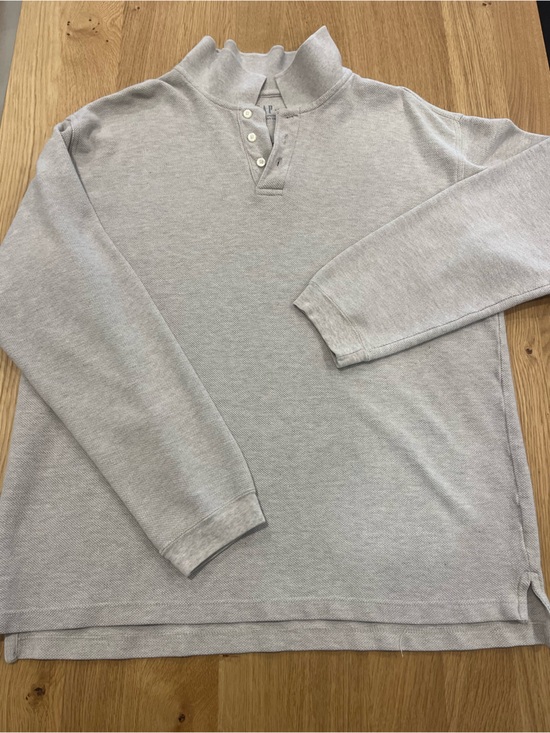 GAP Other - GAP Light Gray Henley Pullover Sweatshirt